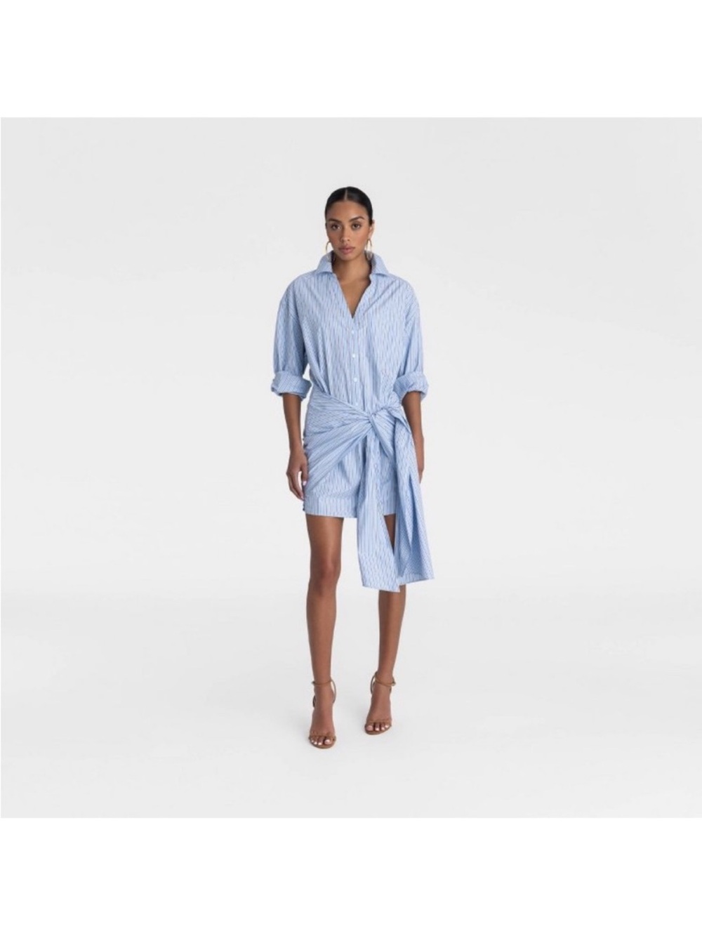 KBB by Kahlana Women Long Sleeve ‘The Tie Waist Shirtdress’